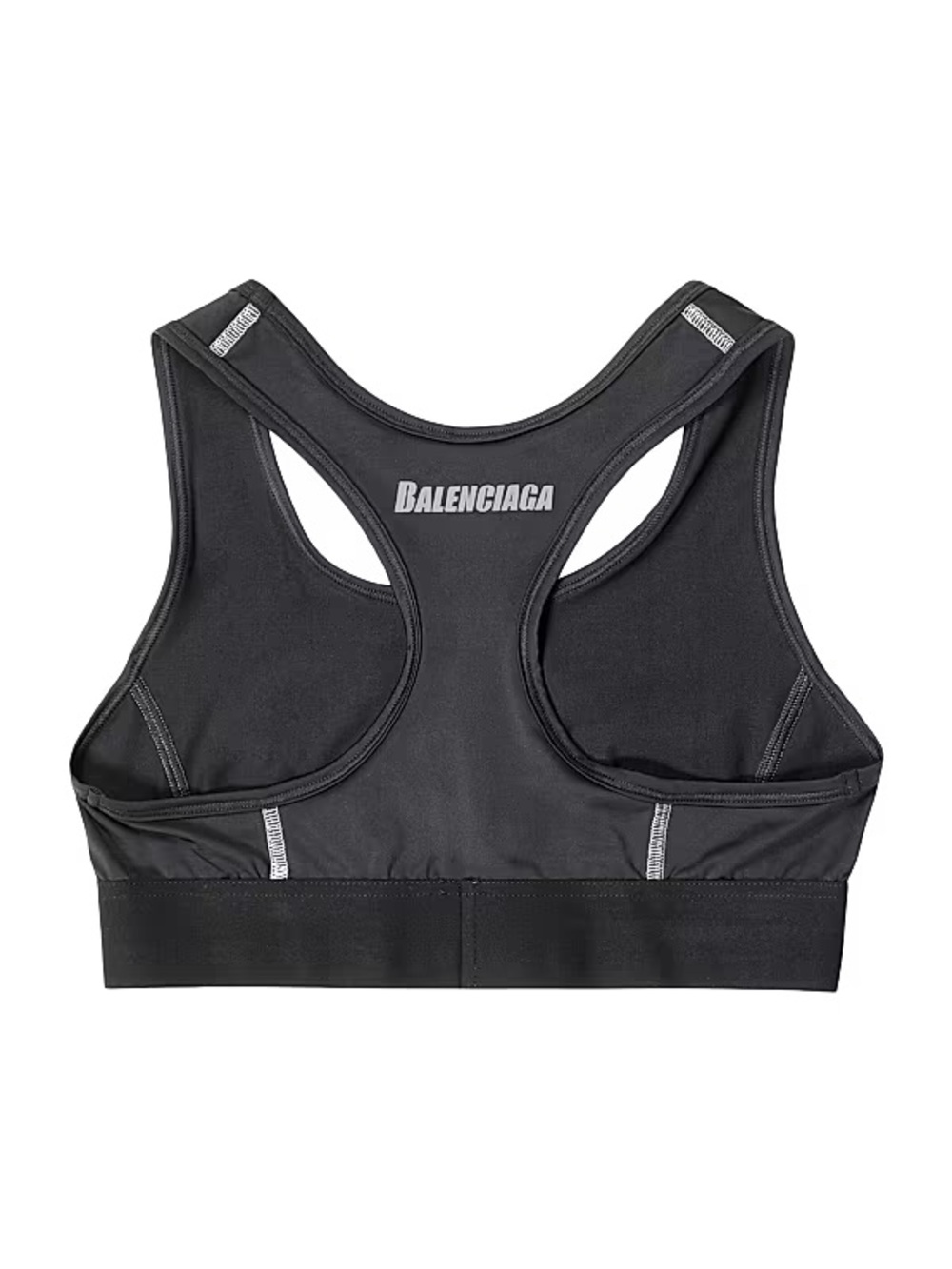 BALENCIAGA BLACK LOGO SPORTS BRA TOP